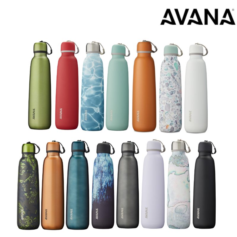 baby-fair Avana Ashbury Stainless Steel Double-Wall Insulated Water Bottle 24oz(701ml) - Assorted Colours